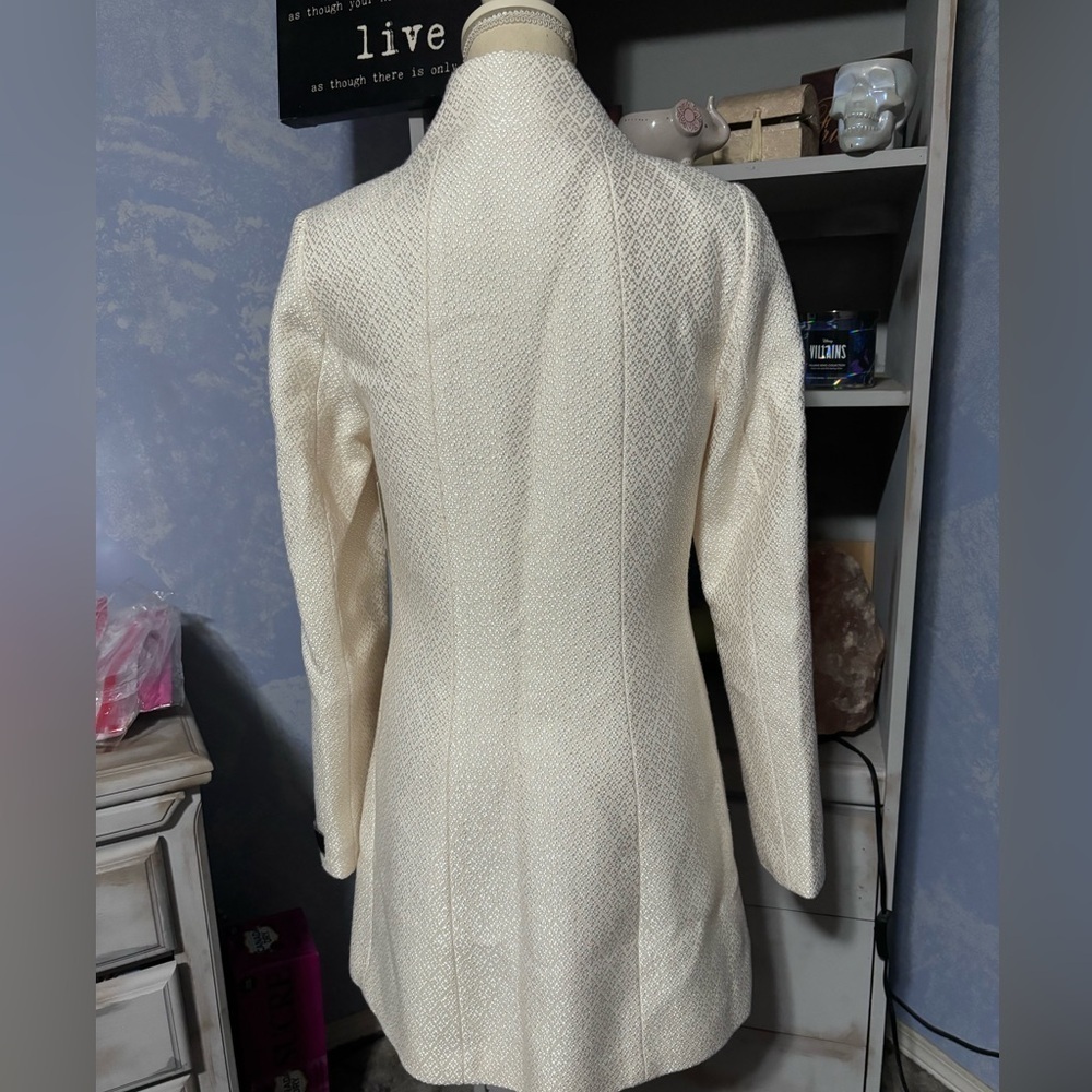 Le Chateau white wool trench coat xxs nwt - Picture 8 of 16
